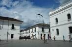 Na praça central da charmosa Popayan, na Colômbia